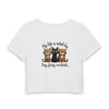 "My life is ruled by tiny, furry overlords" - Baby Tee