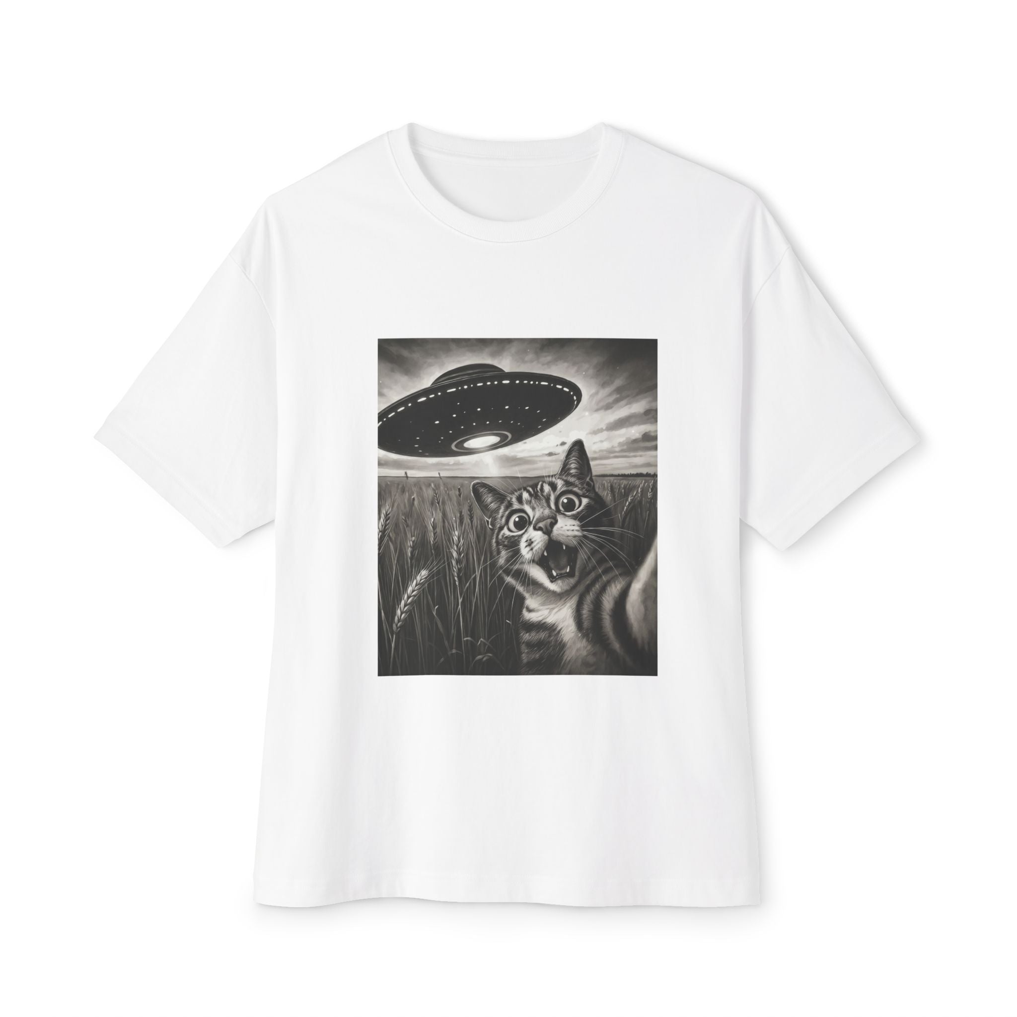 Cat UFO - Oversized Tee