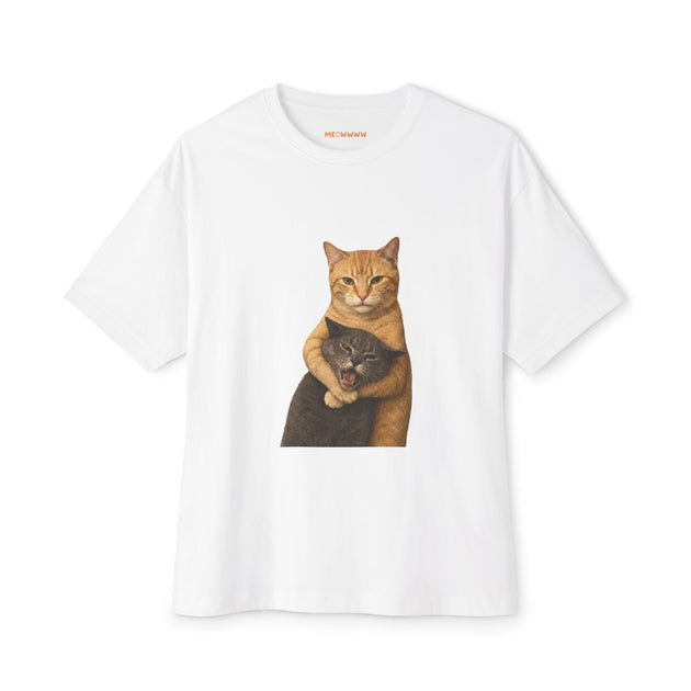 Cat fight Meme  - Oversized Tee