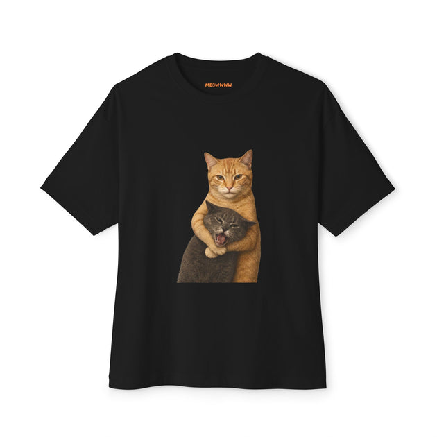 Cat fight Meme  - Oversized Tee